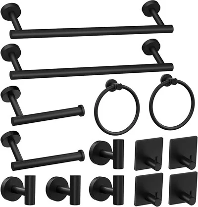 Toalheiro de banheiro para banheiro Rack de parede para pendurar